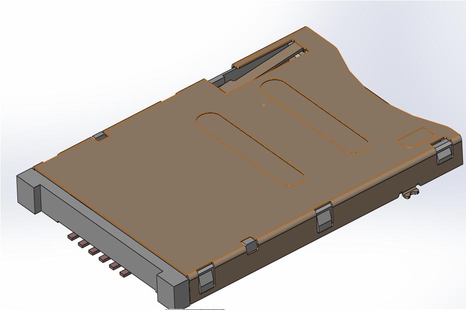 HS-108  SIM CARD PUSH PUSH 6PIN