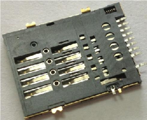 HS-115  SIM CARD 8PIN TOP PUSH PIN