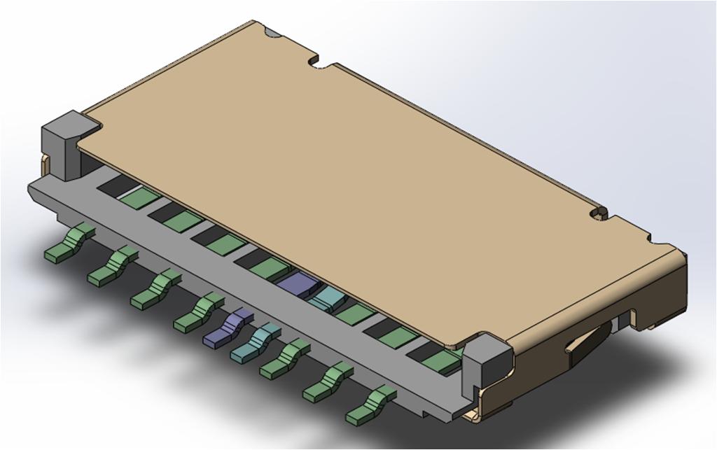 HS-306  T-FLASH 9 PIN  SIMPLE SWITCH